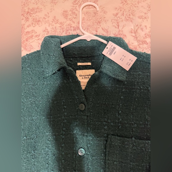 Abercrombie Oversized Tweed Blazer Size S NWT - Picture 4 of 5